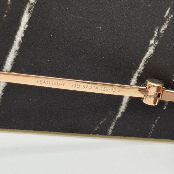 NEW FE40114U-Y 33U FENDI SUNGLASSES GOLD RED WOMEN EYEWEAR FENDI - Picture 12 of 14